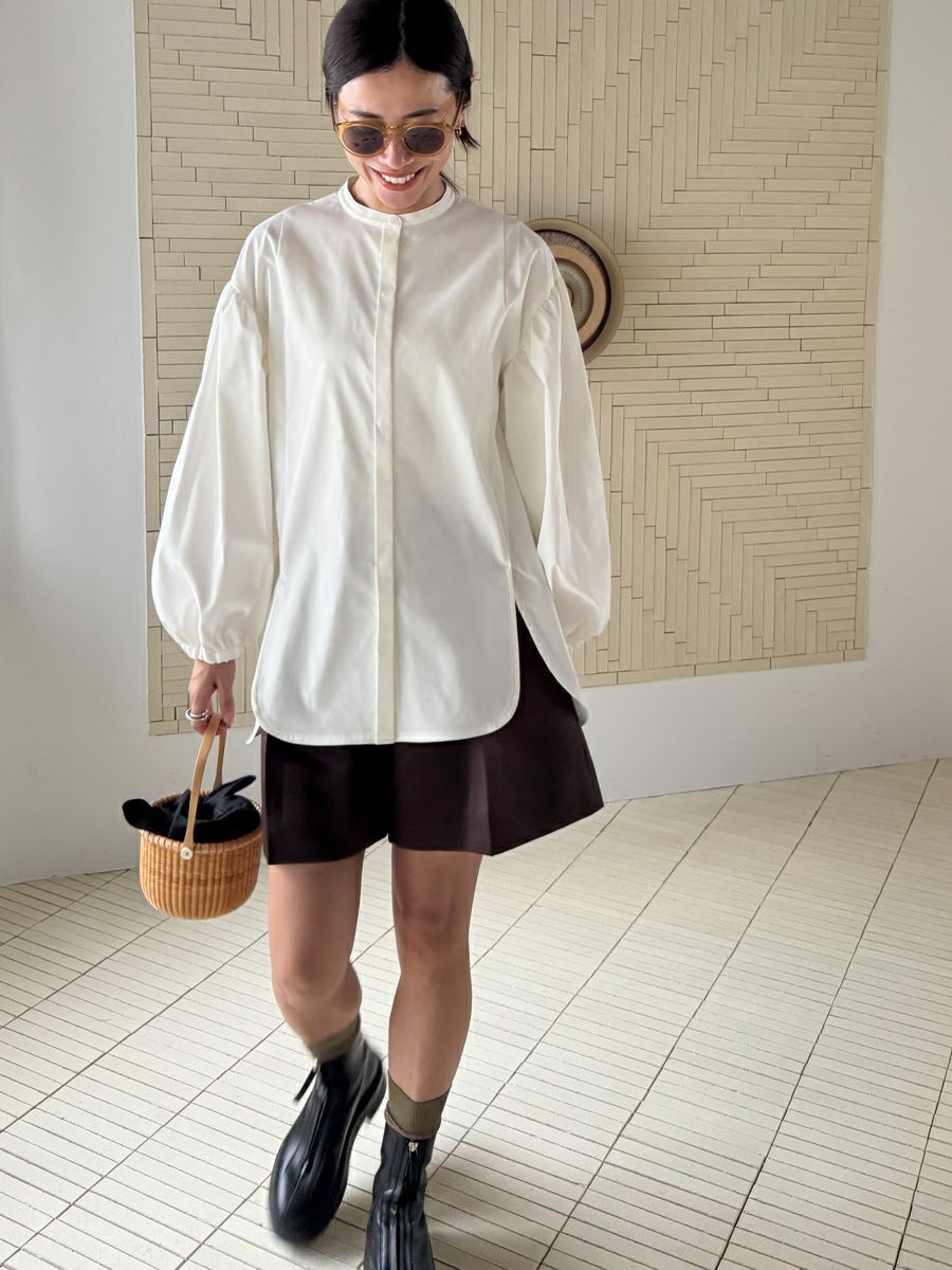 20% off】ROUND BALLOON BLOUSE | bow.a