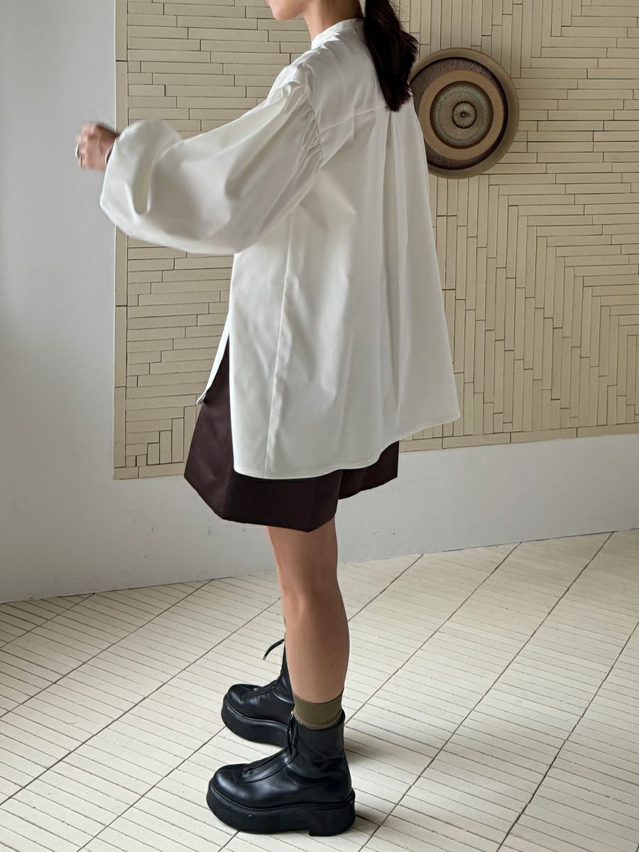 20% off】ROUND BALLOON BLOUSE | bow.a