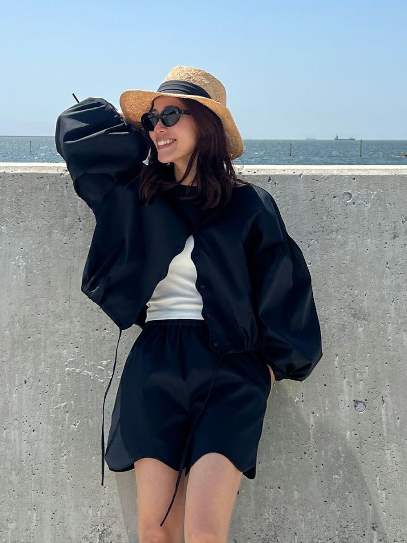 bow.a 水際 NAMINAMI SHORT PANTS bow.a 水際 NAMINAMI SHORT PANTS TOPS 白