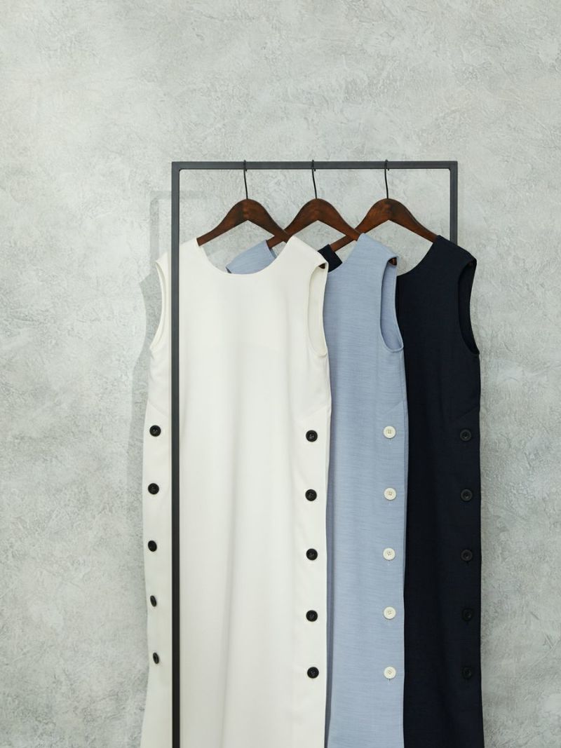 即納】【30% off】LINEN LIKE ONE-PIECE | bow.a