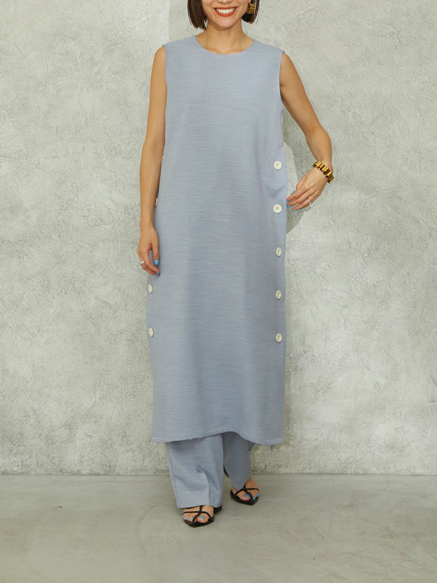 【即納】【30% off】LINEN LIKE ONE-PIECE