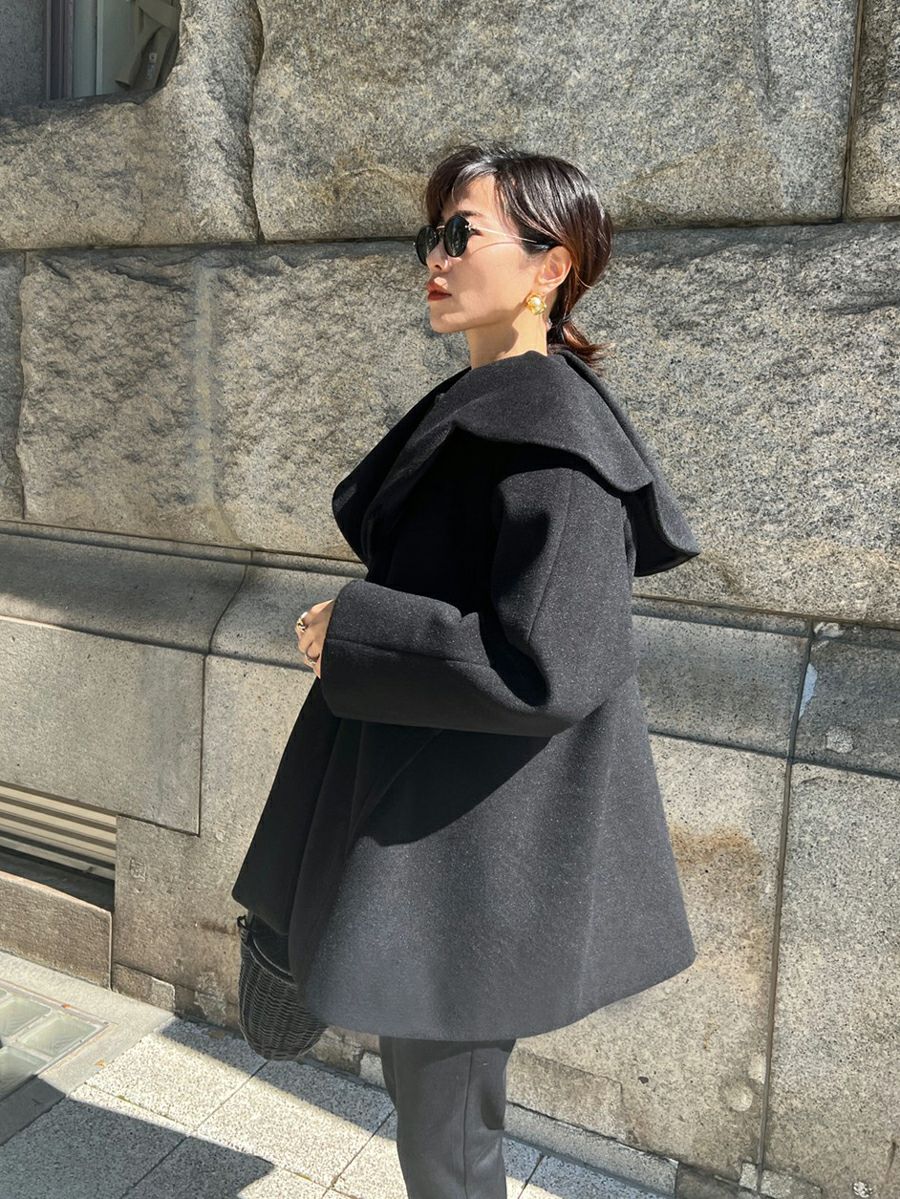 bow.a ボウエー CATTLEYA COAT ブラック www.mahhalcom.com