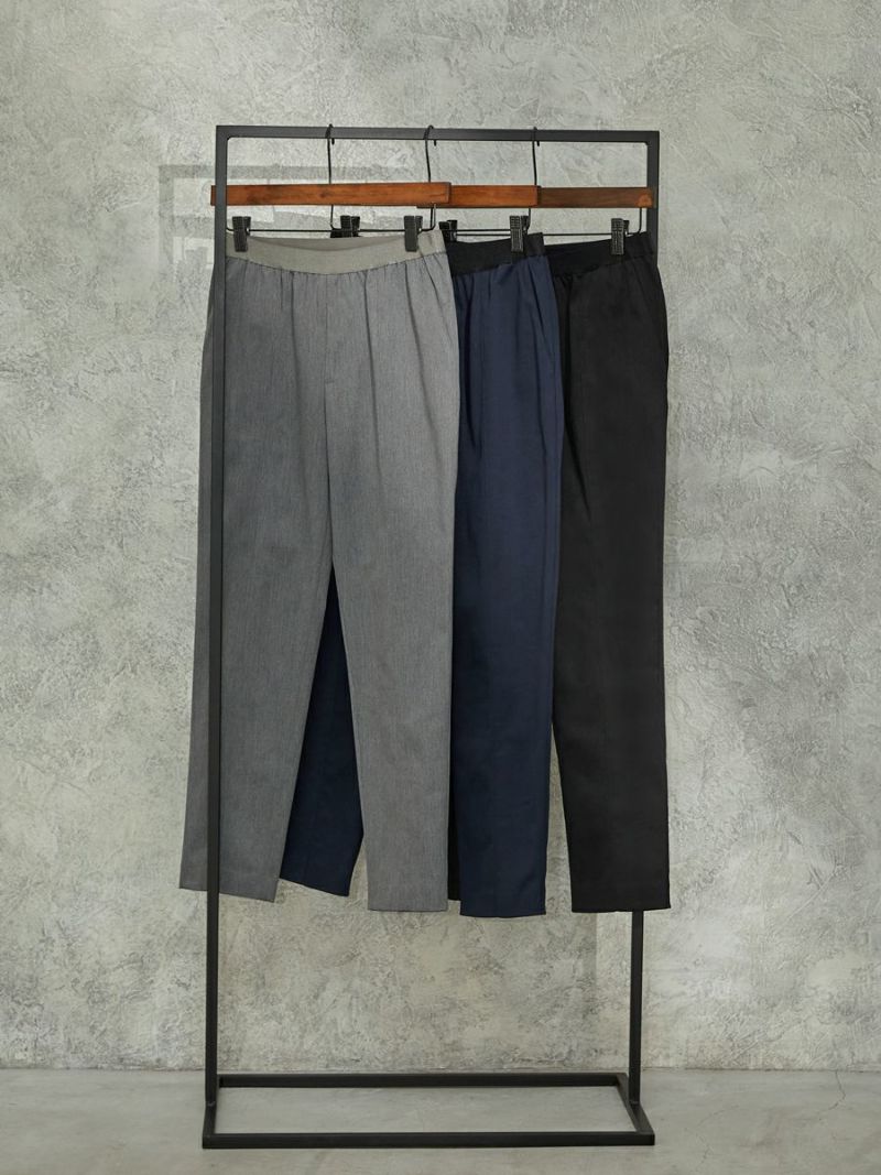 COTTON TWILL EASY PANTS | bow.a