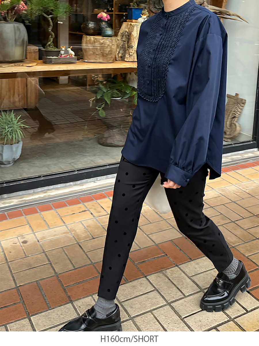 bow.a TAPERED LEGGINGS PANTS ブラック