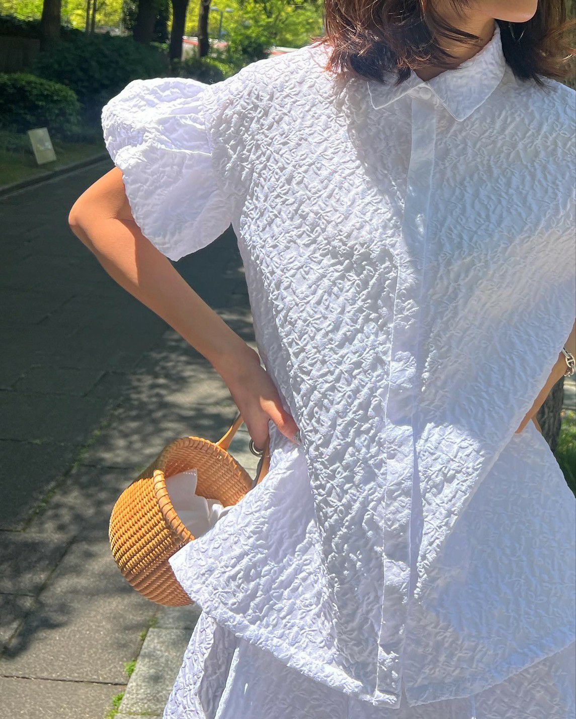 【即納】JACQUARD ALYSSUM BLOUSE