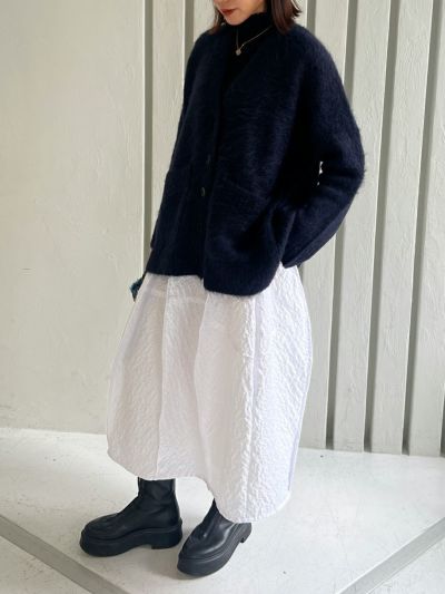 即納】JACQUARD ALYSSUM BLOUSE | bow.a