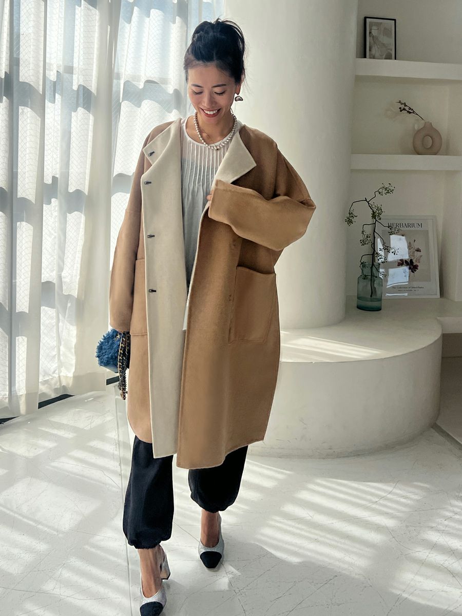 bowa【新品】bow-a REVERSIBLE WOOL COAT - e-lam.eu