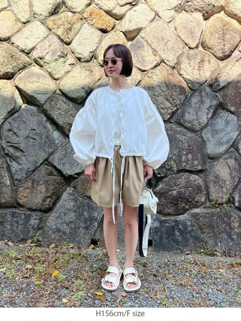 本日0時まで！bow.a ボウエー水際 NAMINAMI BLOUSE 黒