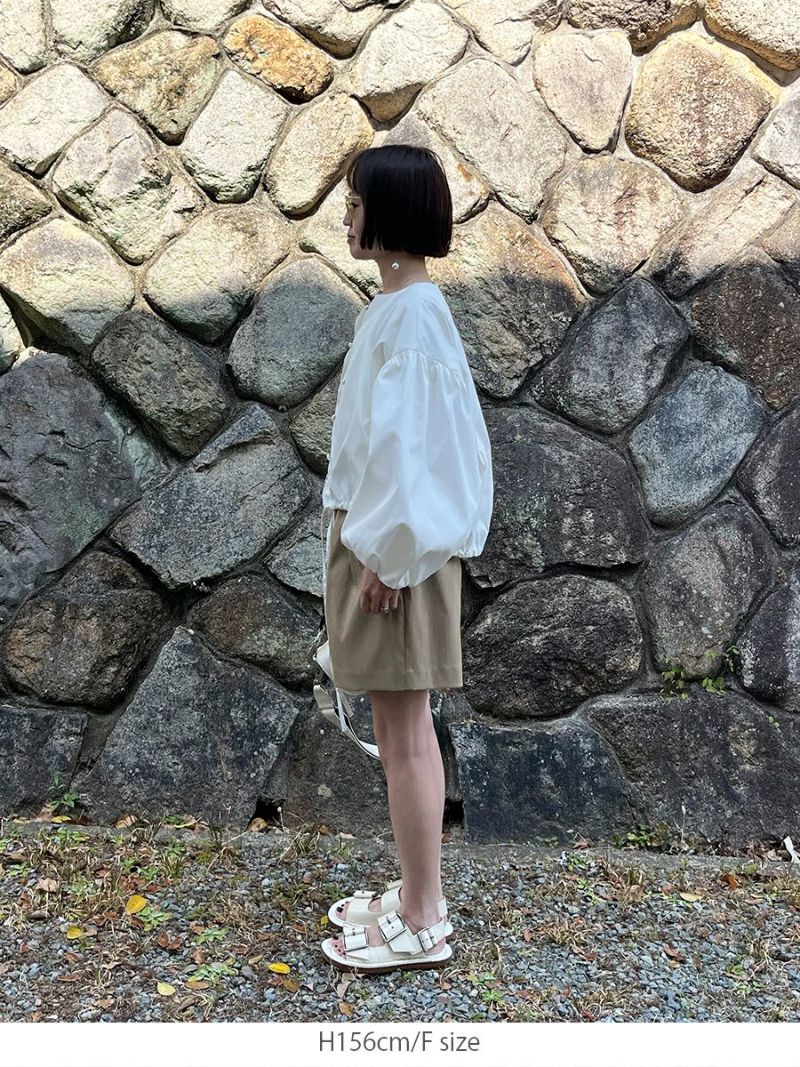bow.a 水際　ナミナミ　ブラウス　ネイビー 水際 NAMINAMI BLOUSE | bow.a