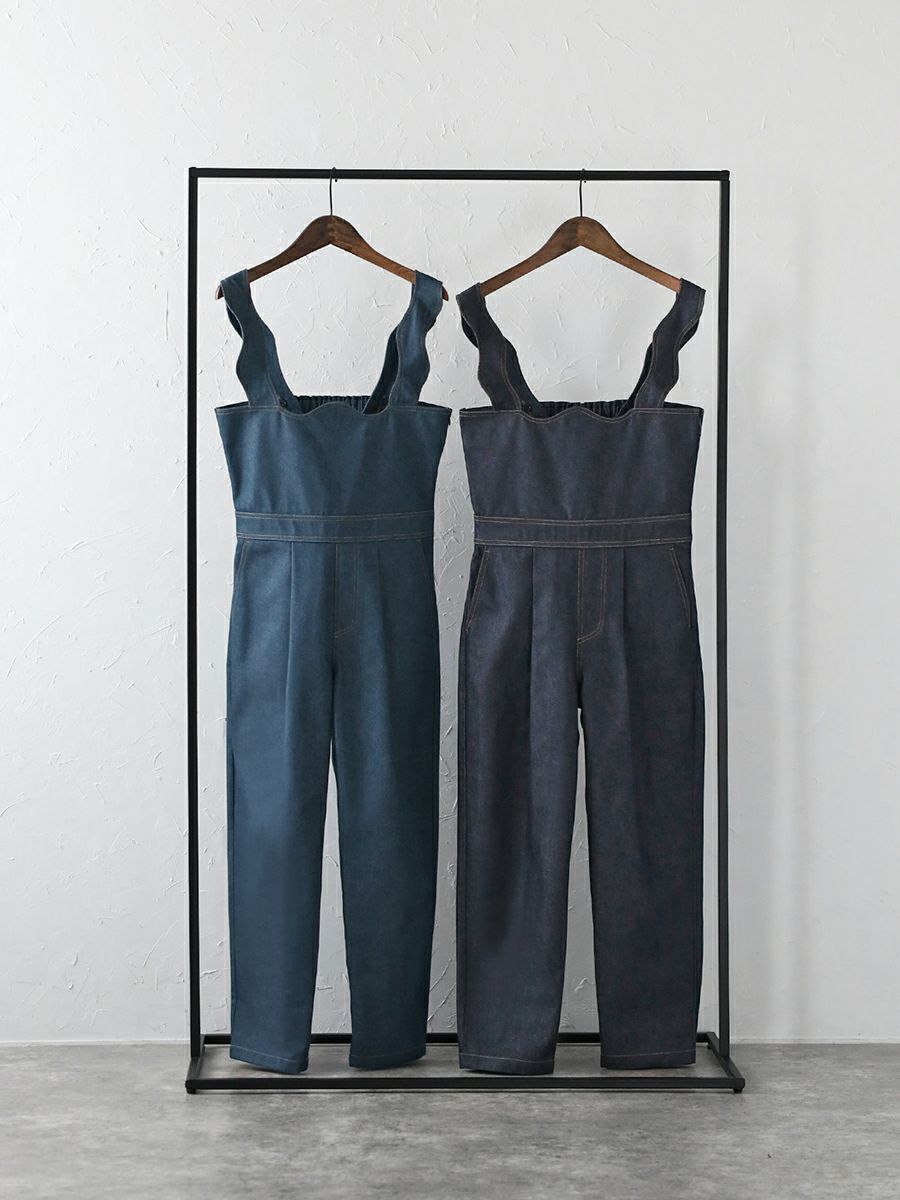 DENIM SALOPETTE | bow.a