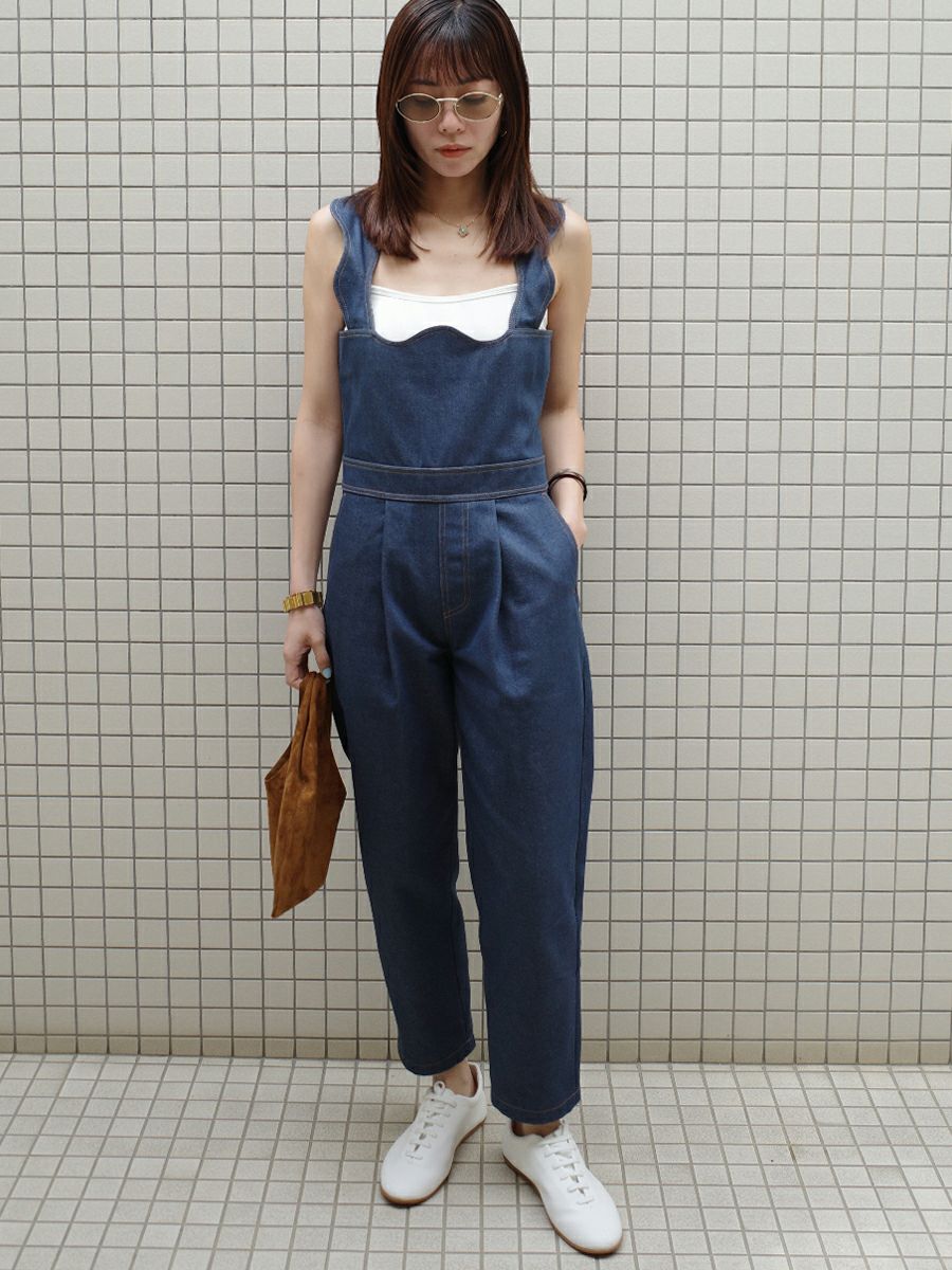 DENIM SALOPETTE | bow.a