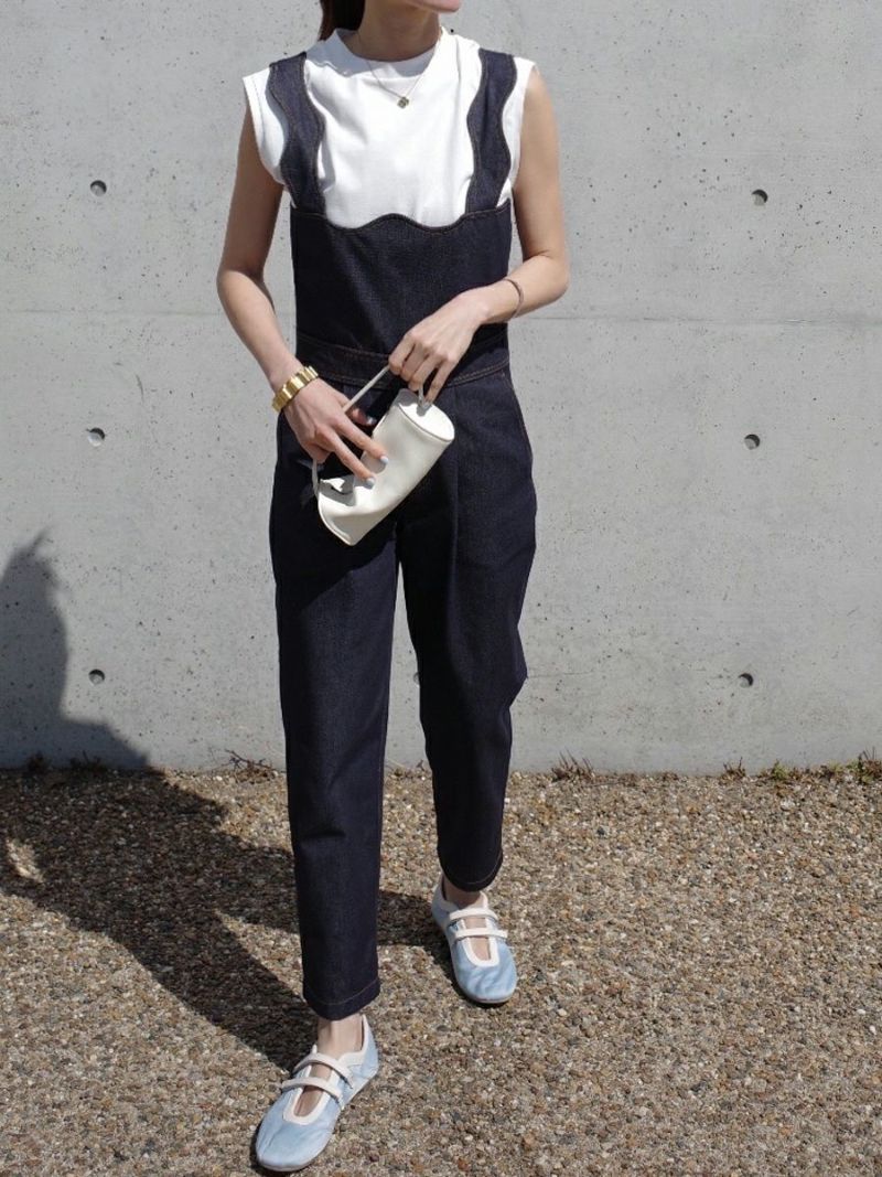 20% off】DENIM SALOPETTE | bow.a