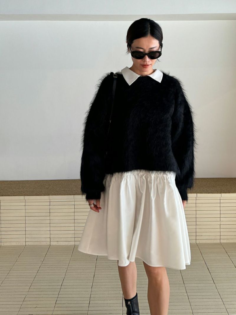 bow.a ボウエー　HALF ZIP SHIRT ONE-PIECE 10% off】HALF ZIP SHIRT ONE-PIECE | bow.a