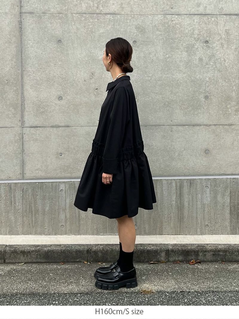 bow.a ボウエー　HALF ZIP SHIRT ONE-PIECE 10% off】HALF ZIP SHIRT ONE-PIECE | bow.a