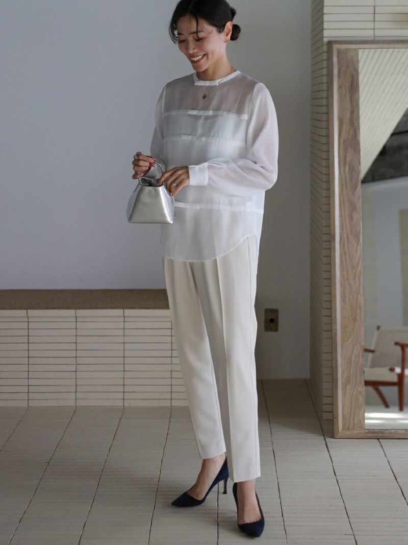 (美品❗)bow.a ボウエー RIBBONBLOUSE ブラウス 20% off】SHEER RIBBON BLOUSE | bow.a