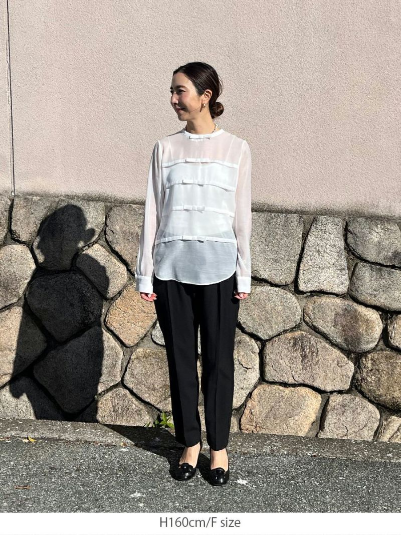 Excellent Condition】bow.a Bow-A Mizugiwa Naminami Blouse