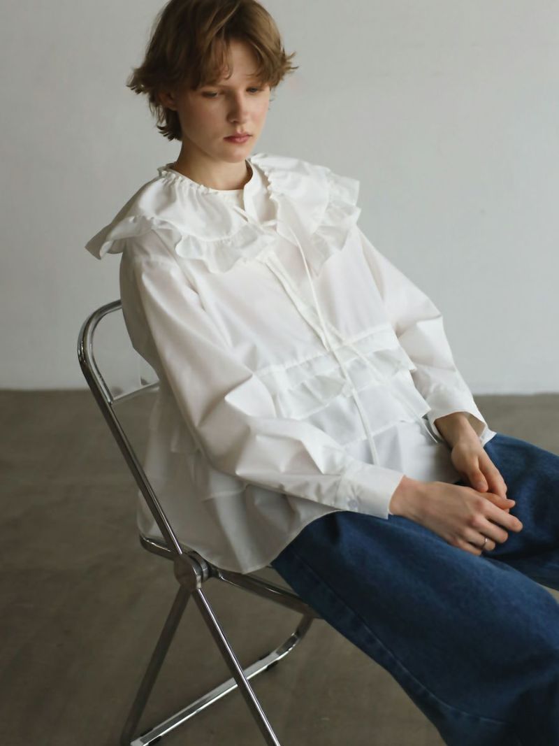 FRILL BLOUSE | bow.a