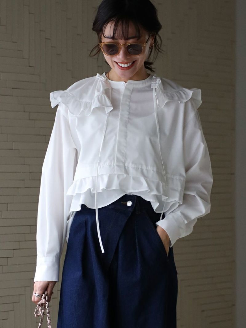 FRILL BLOUSE | bow.a