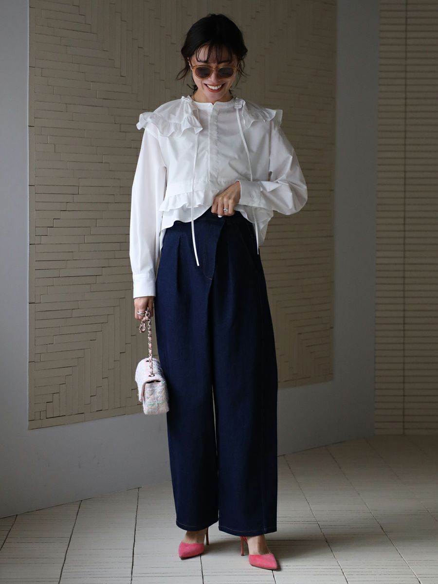 20% off】FRILL BLOUSE | bow.a