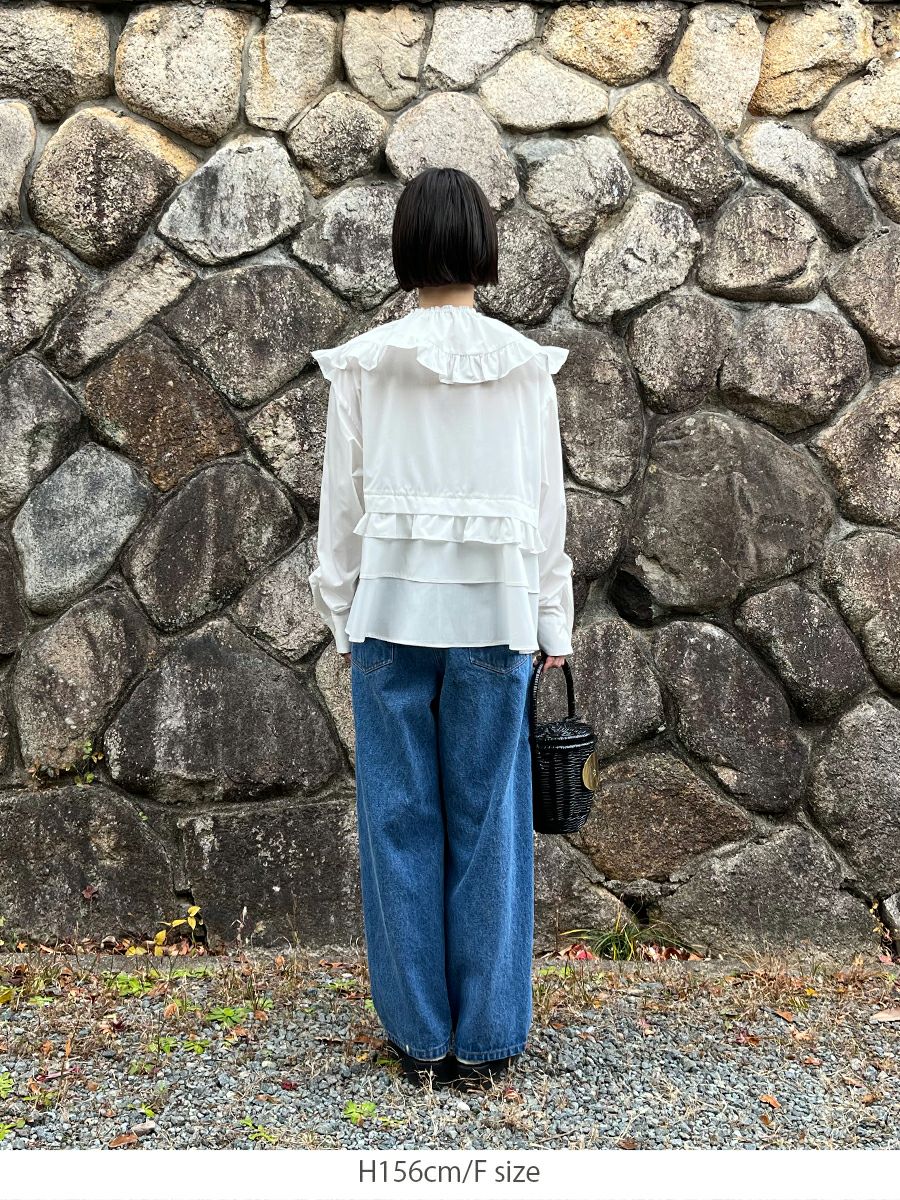 FRILL BLOUSE | bow.a