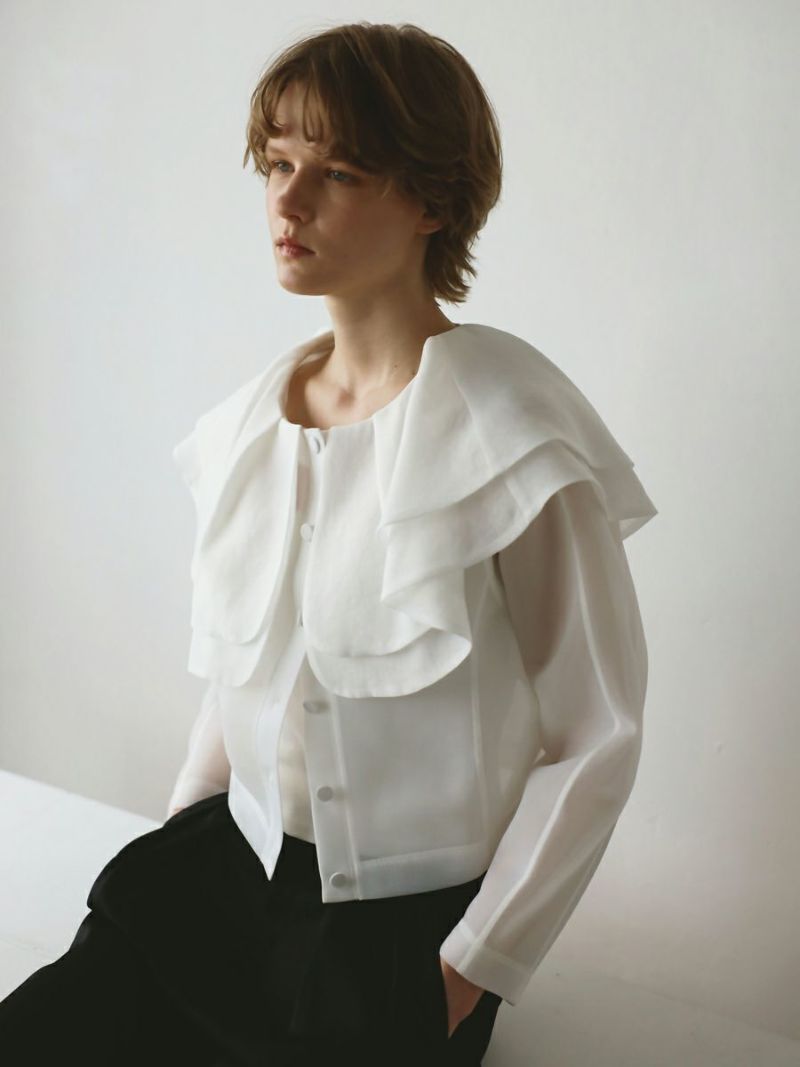 ジャケット・アウター bow.a SHEER IRIS CARDIGAN SHEER IRIS CARDIGAN | bow.a