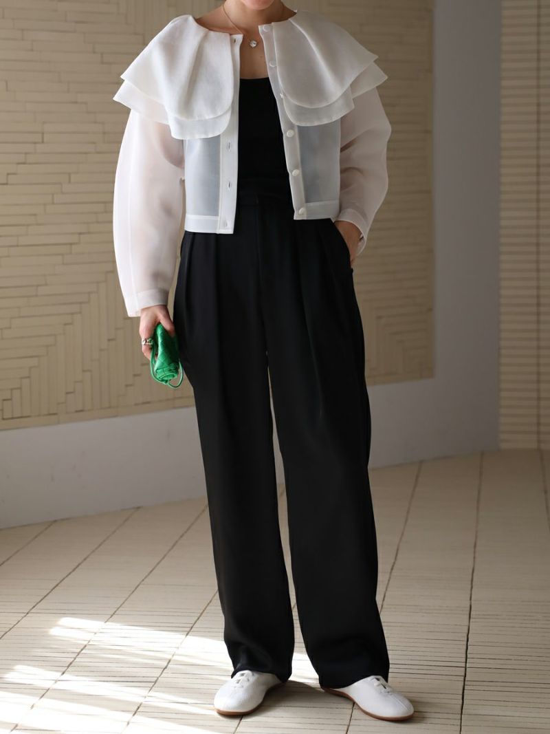 ジャケット・アウター bow.a SHEER IRIS CARDIGAN SHEER IRIS CARDIGAN | bow.a