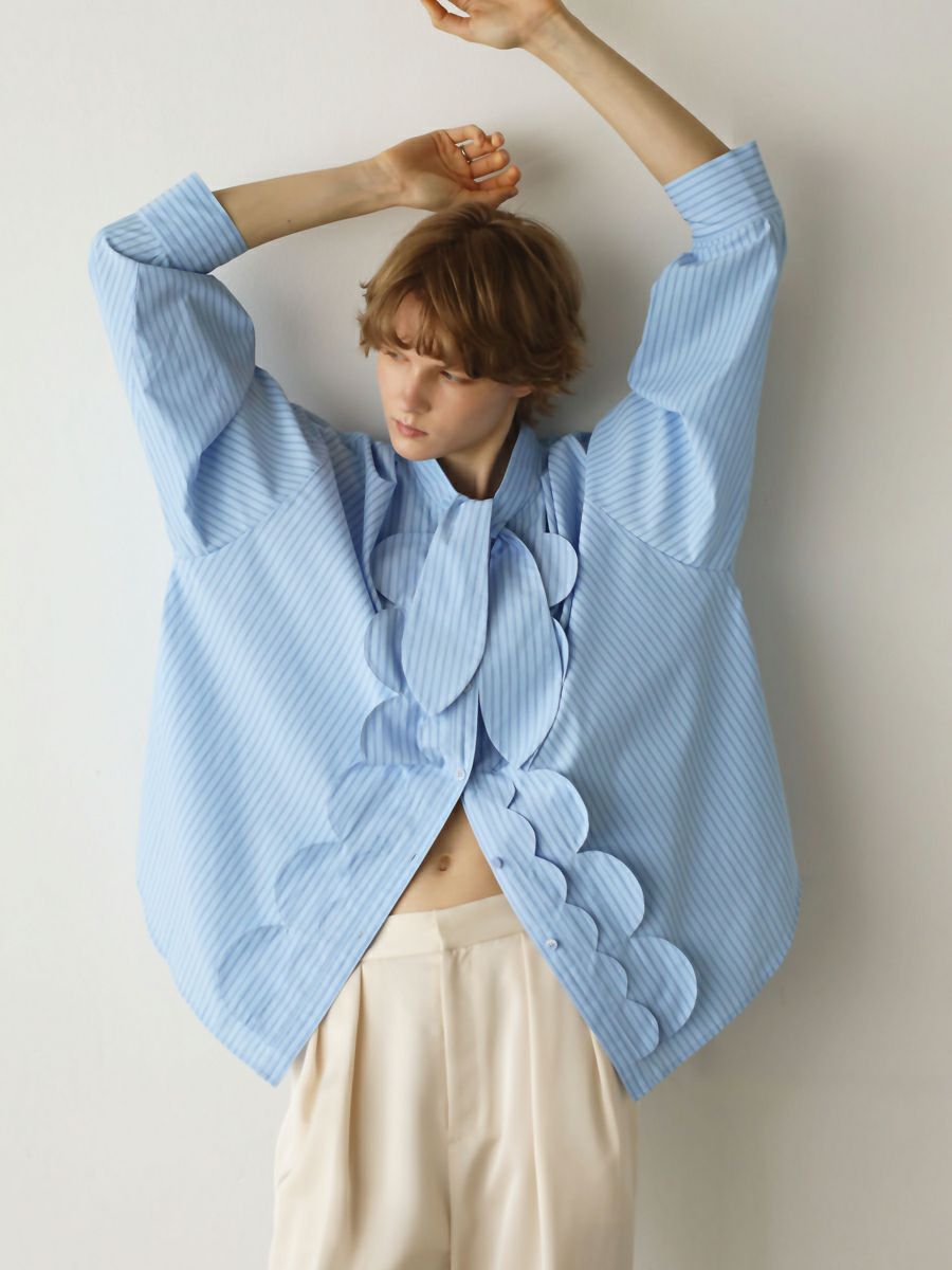 SCALLOP OVER SHIRTS | bow.a