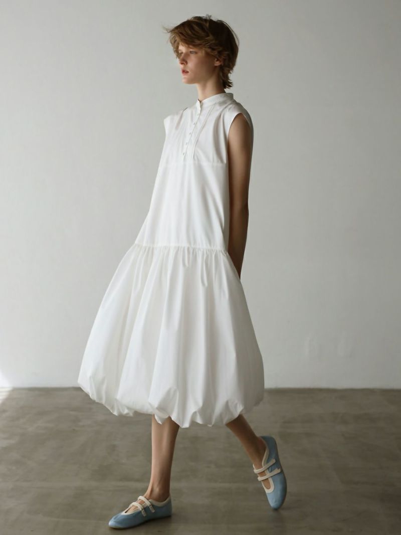 ワンピース PoplinBotanical PrintSleeveless Ballon PoplinBotanical PrintSleeveless Ballon