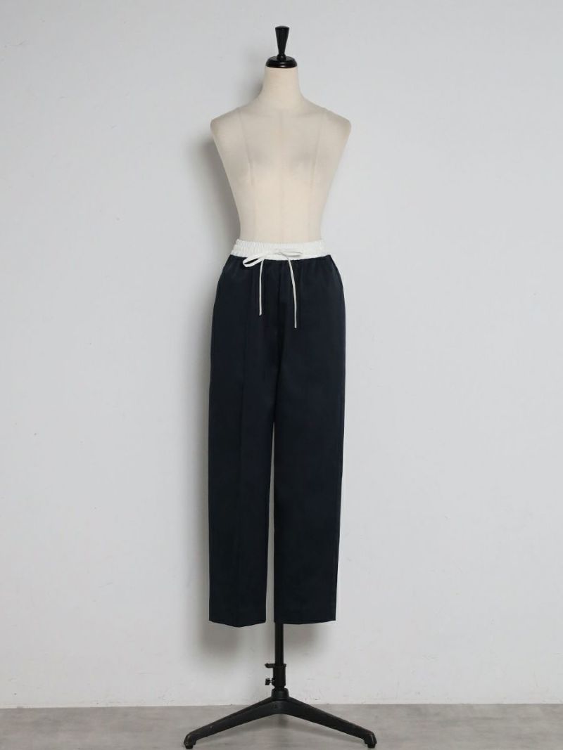 【美品】bow.a 水際wide pants ベージュ 水際 TAPERED PANTS | bow.a