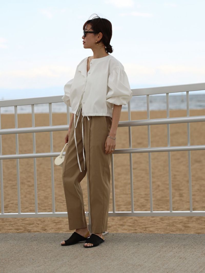 【美品】bow.a 水際wide pants ベージュ bow.a ボウエー 水際 WIDE PANTS BEIGEベージュ サイズS 20% off