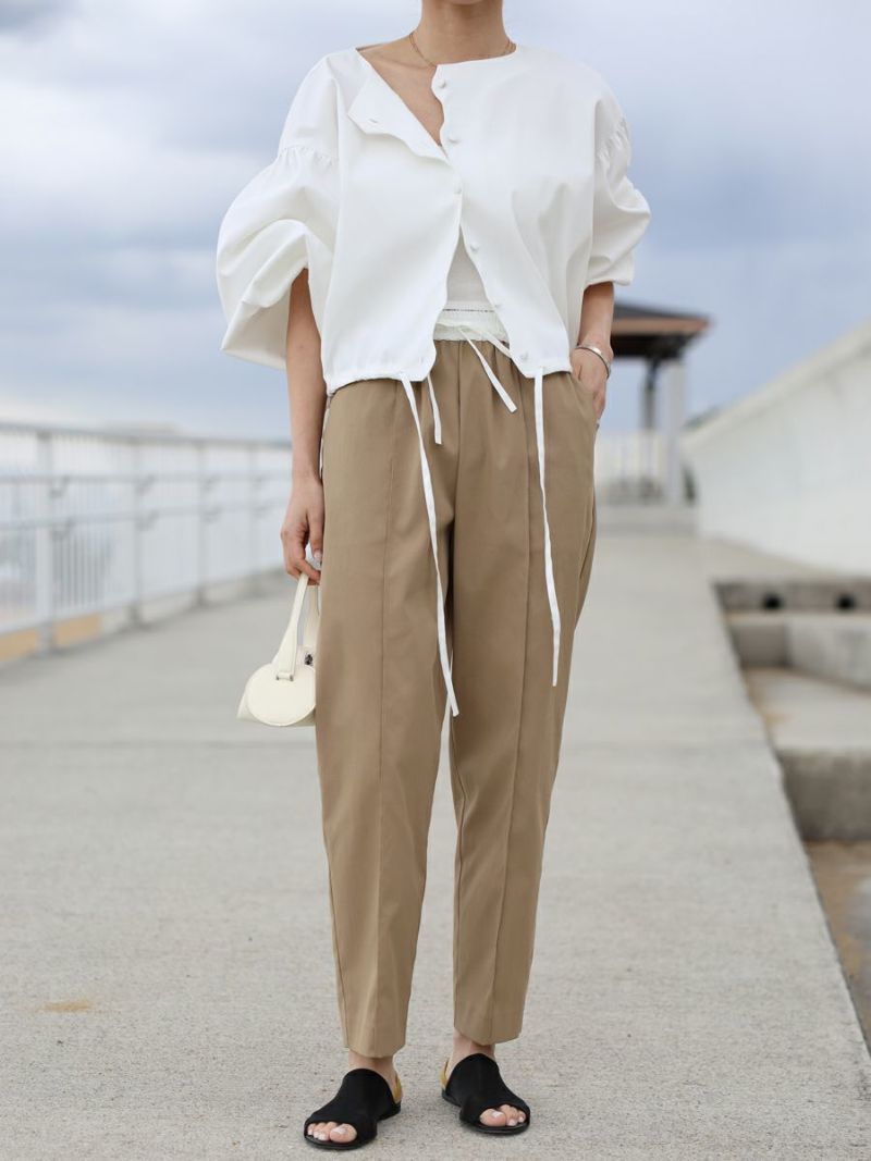 【美品】bow.a 水際wide pants ベージュ bow.a ボウエー 水際 WIDE PANTS BEIGEベージュ サイズS 20% off