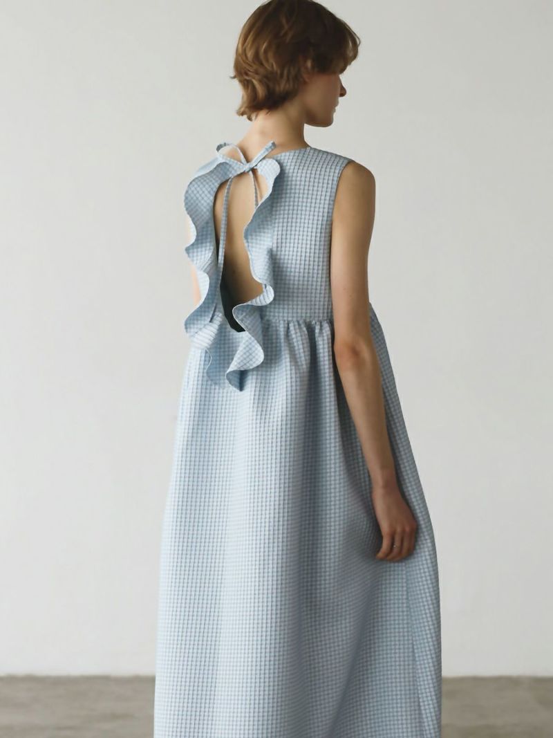 RAFFLE FRILL ONE-PIECE | bow.a