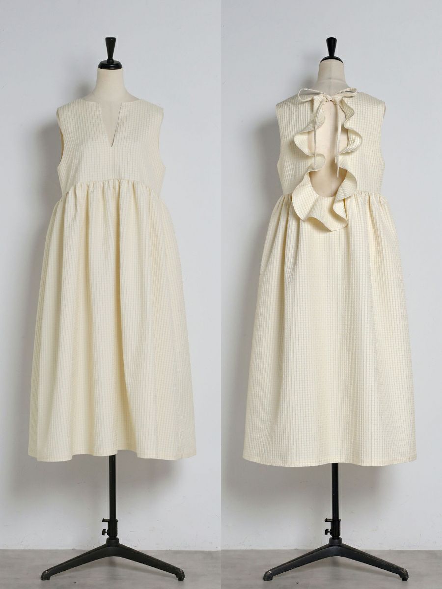 ワンピース bow.a RAFFLE FRILL ONE-PIECE RAFFLE FRILL ONE-PIECE | bow.a