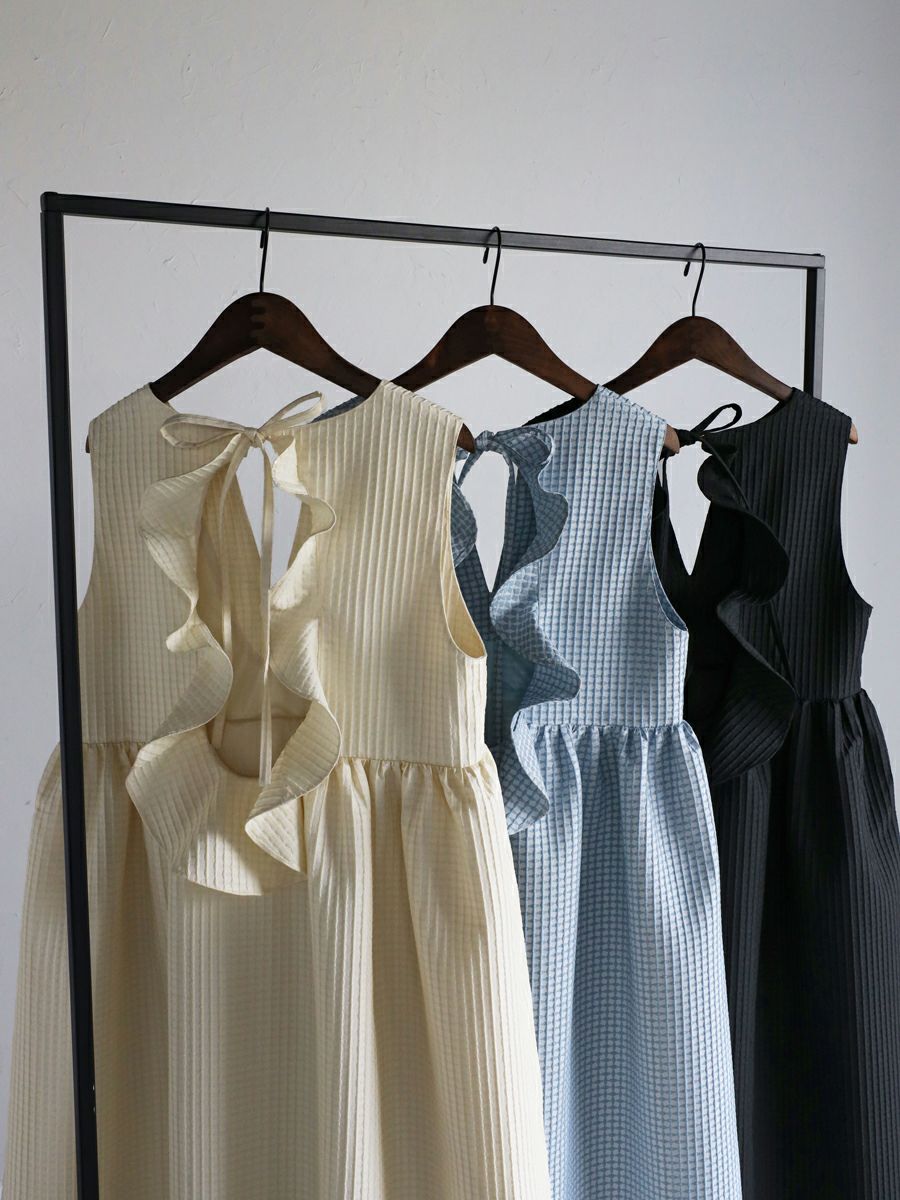 RAFFLE FRILL ONE-PIECE ボウエー RAFFLE FRILL ONE-PIECE | bow.a
