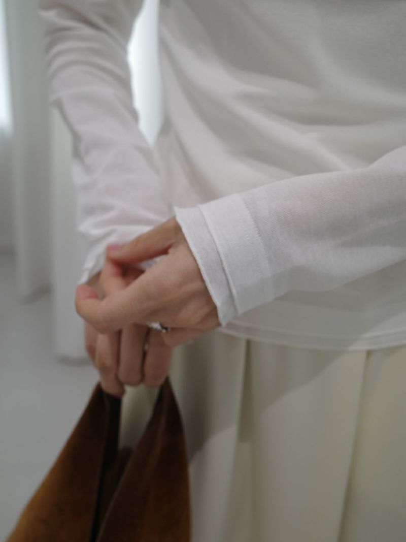 SHEER LONG SLEEVE TOPS | bow.a