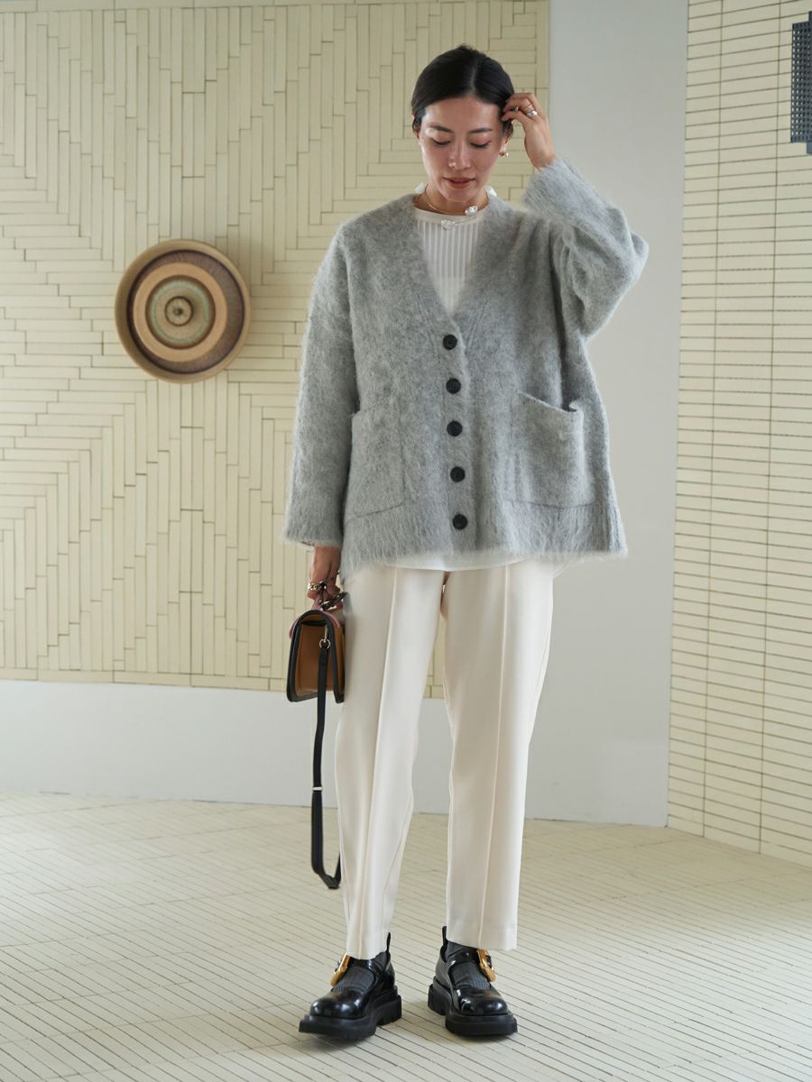 bow.a アルパカカーディガン bow.a アルパカカーディガン ALPACA CARDIGAN | bow.a